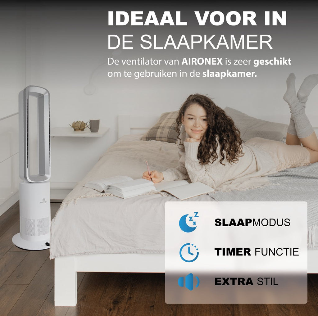 Aironex Bladloze Ventilator - Energiezuinige Luchtkoeler