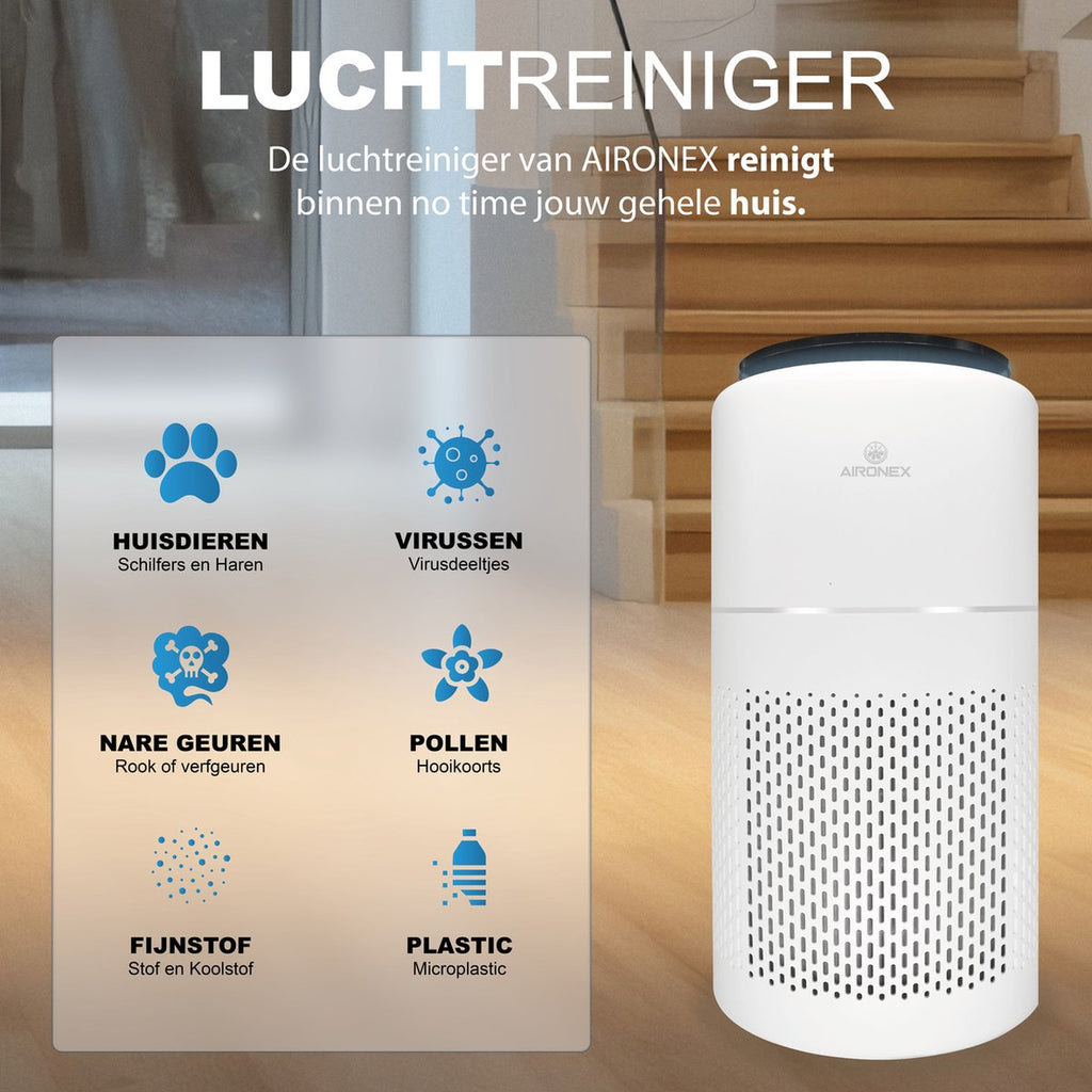 Luchtreiniger Aironex met HEPA filter