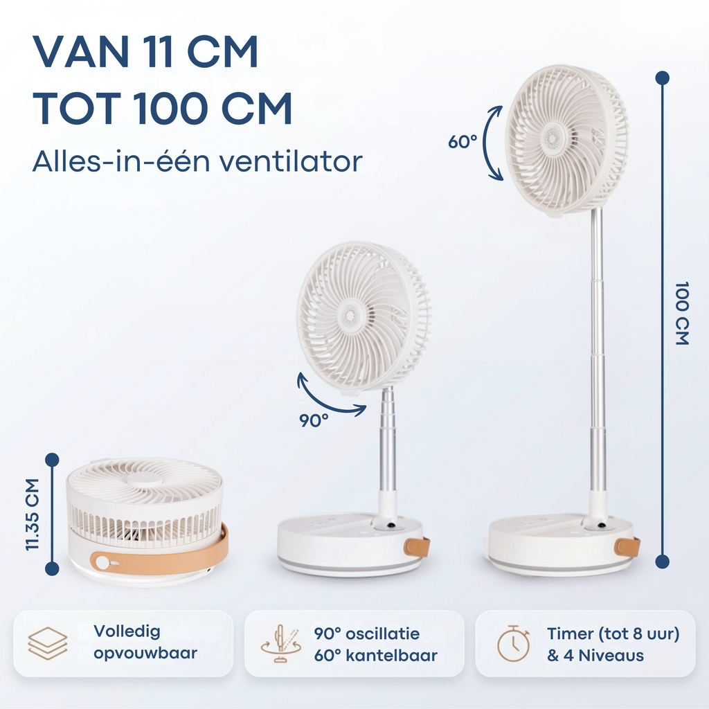 Aironex Opvouwbare Draagbare Ventilator