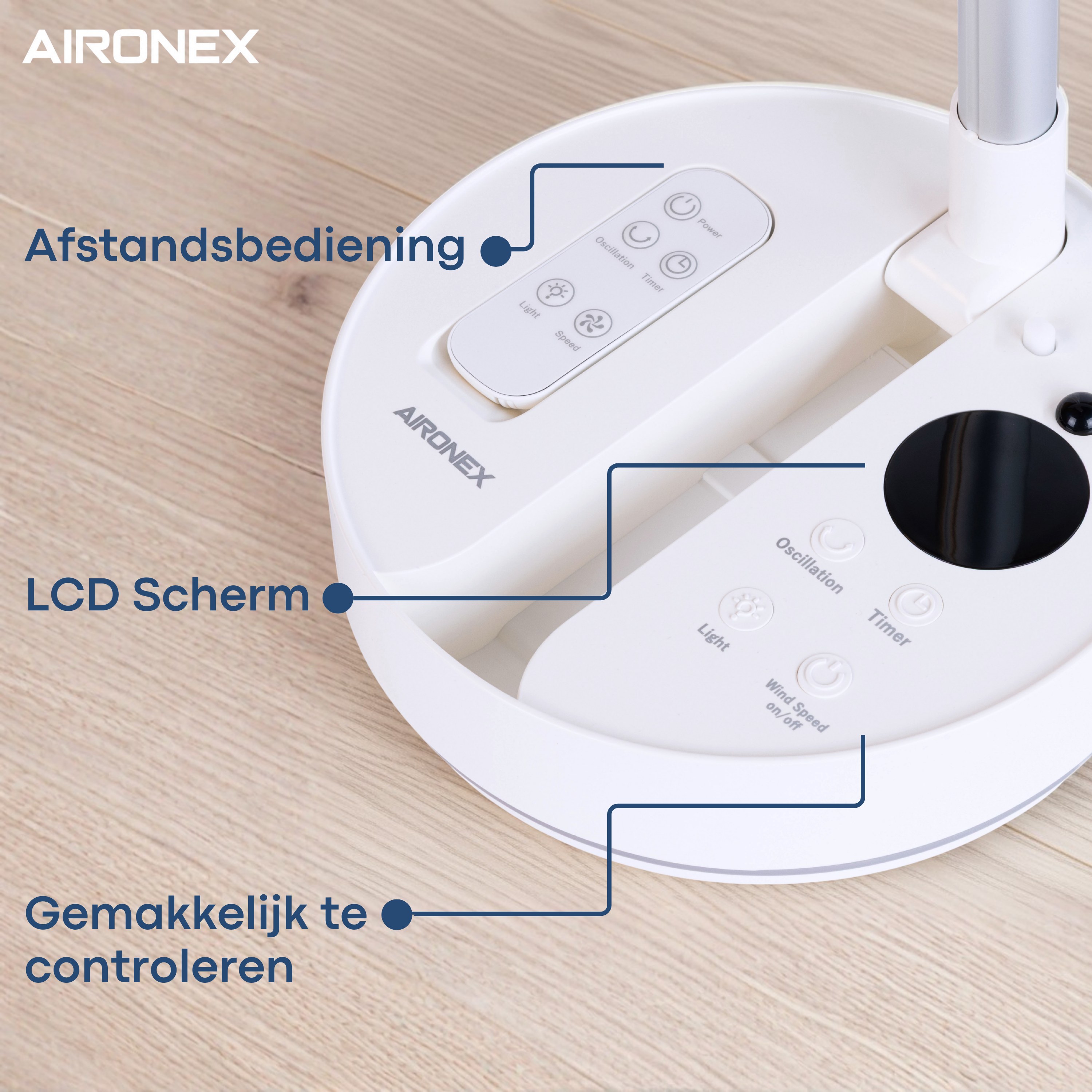 Aironex Opvouwbare Draagbare Ventilator