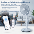Aironex Ventilator - Stille Statiefventilator met 26 snelheden