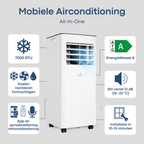 Mobiele Airco Aironex 7000 BTU