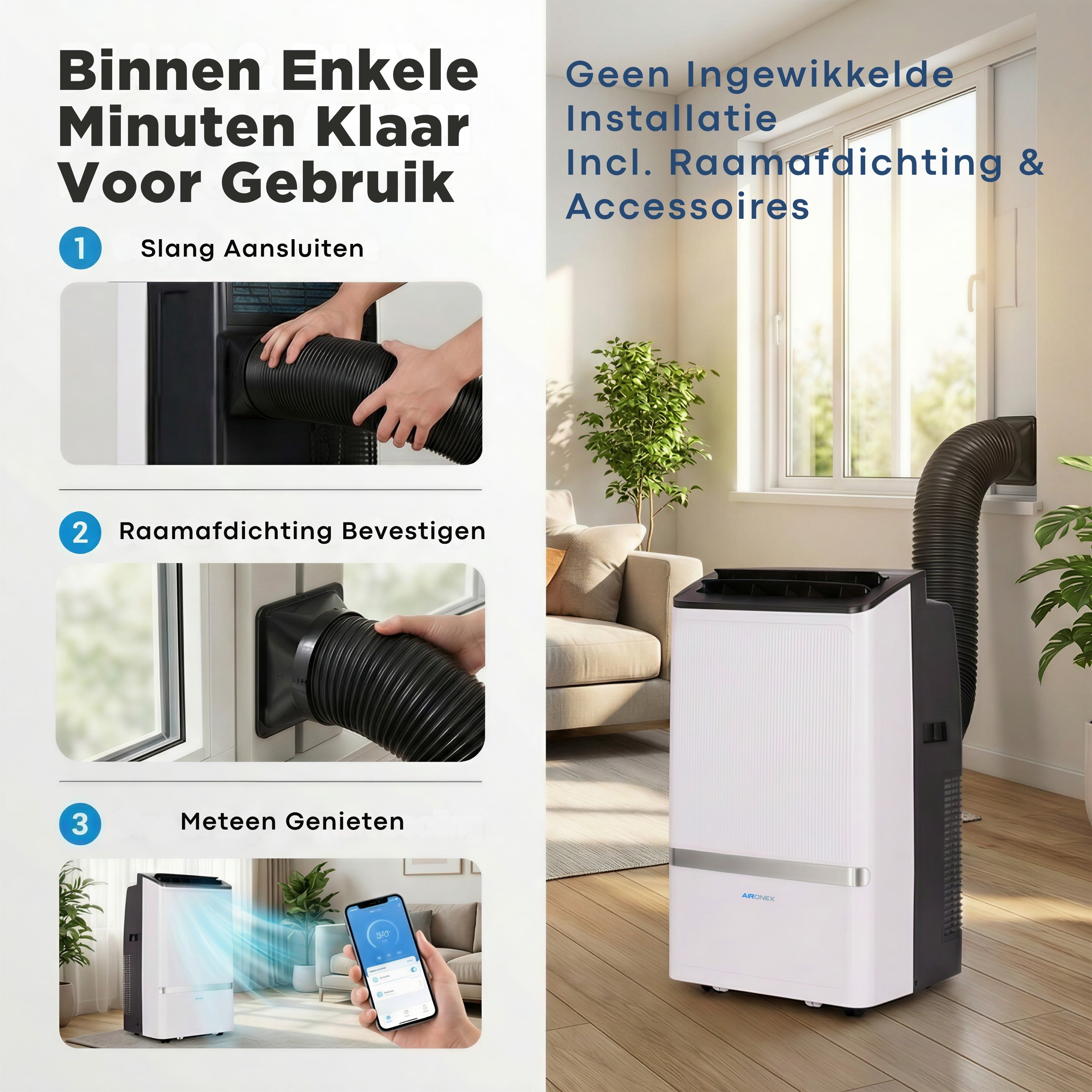Mobiele Airco Aironex 12000 BTU