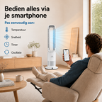 Aironex Bladloze Ventilator - Energiezuinige Luchtkoeler - Met Wifi