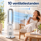 Aironex Bladloze Ventilator - Energiezuinige Luchtkoeler - Met Wifi